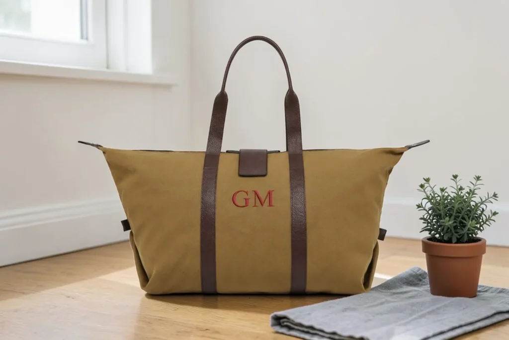 Sac Liberty personnalisé avec initiales brodées