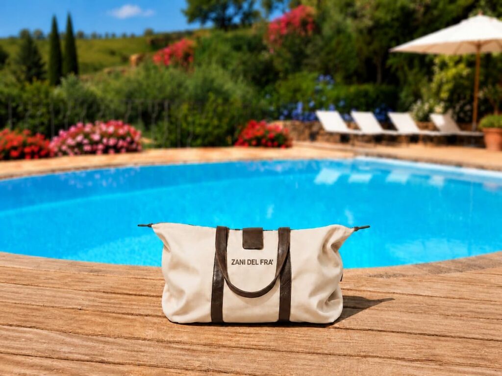 Borsa Liberty in tessuto e pelle personalizzabile - Zani Del Fra'
